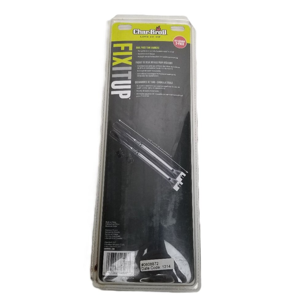 Char-Broil Dual Pack Tube Burners Stainless Steel Grill Parts